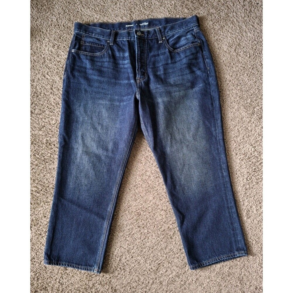 Old Navy Jeans Women's Size 16 High Rise Slouchy Straight Button Fly Secret